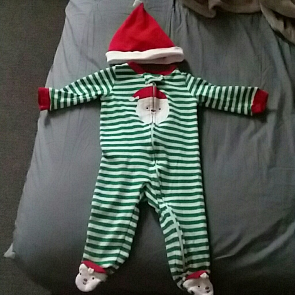 New christmas sleeper with matching hat!!